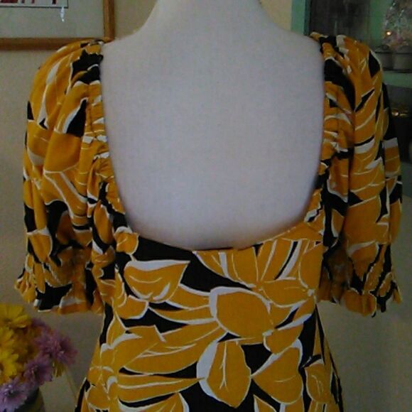 Who What Wear Linen Blend Dress - Picture 8 of 11